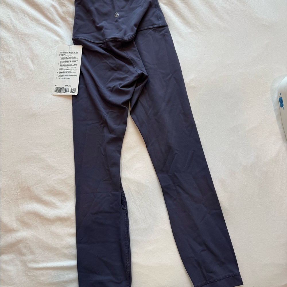 Lululemon Athletica Align High Rise Crop 23" color nightfall sz 0